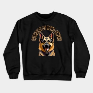 Guardian of Howl-oween. Dog, German shepherd, Halloween Crewneck Sweatshirt